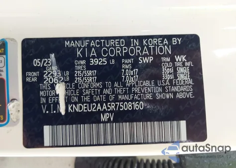 2024 Kia Seltos S from USA, damaged, VIN KNDEU2AA5R7508160